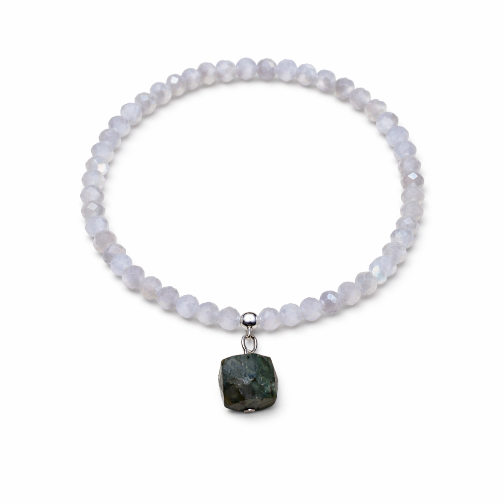 PULSERA DE CRISTAL Y PIEDRA NATURAL - Imagen 5