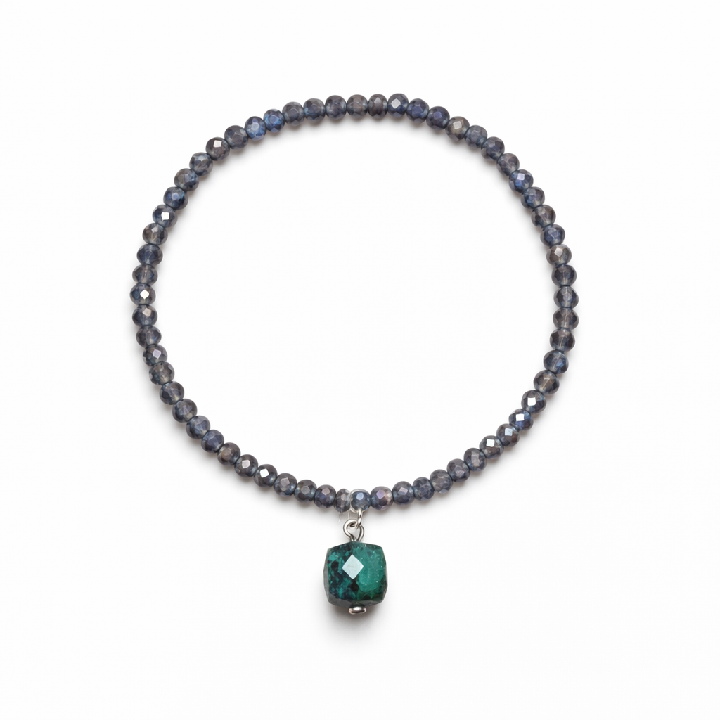 PULSERA DE CRISTAL Y PIEDRA NATURAL - Imagen 8