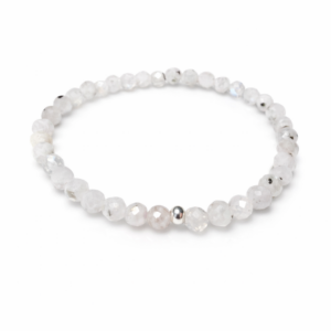 PIEDRA LUNA MANCHAS NEGRAS FACETADA